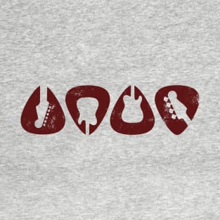 Guitar Picks Light Theme T-Shirt